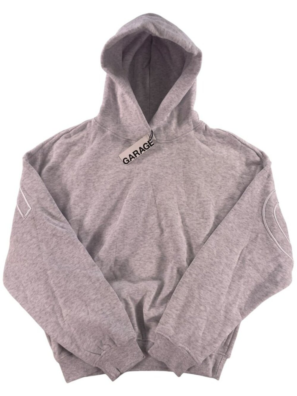 Garage Ultra Fleece Hoodie Cute Embroidered Spring Grey Women's Size XXS/XS NEW - Picture 2 of 5